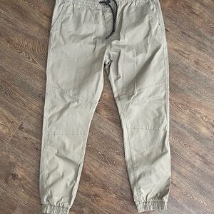 Men's Relaxed Fit Jogger Pants - Beige